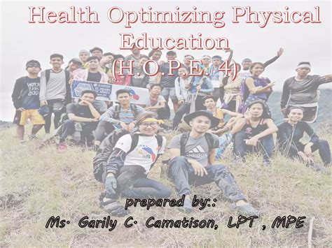 H.O.P.E. 4 Mountaineering .
